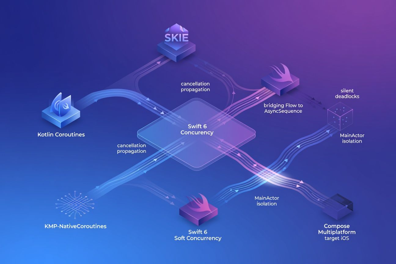 Kotlin coroutines meet Swift 6 concurrency in KMP